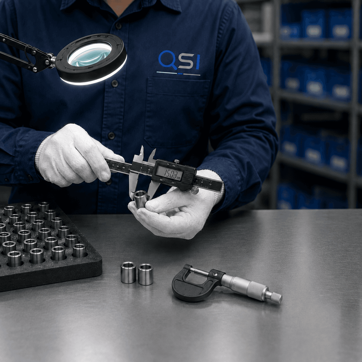 Präzisionsbauteile in der technischen Prüfung